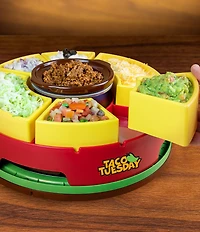 Taco Tuesday Heated Lazy Susan Taco Bar