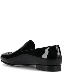 Taft Men's Estate Floral Embroidered Patent Leather Loafers