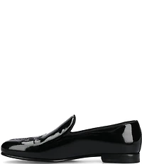 Taft Men's Estate Floral Embroidered Patent Leather Loafers