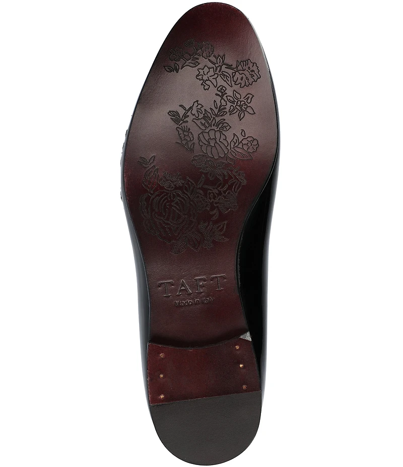 Taft Men's Estate Floral Embroidered Patent Leather Loafers