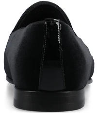 Taft Men's Estate Floral Embroidered Velvet Loafers