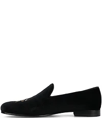 Taft Men's Estate Floral Embroidered Velvet Loafers