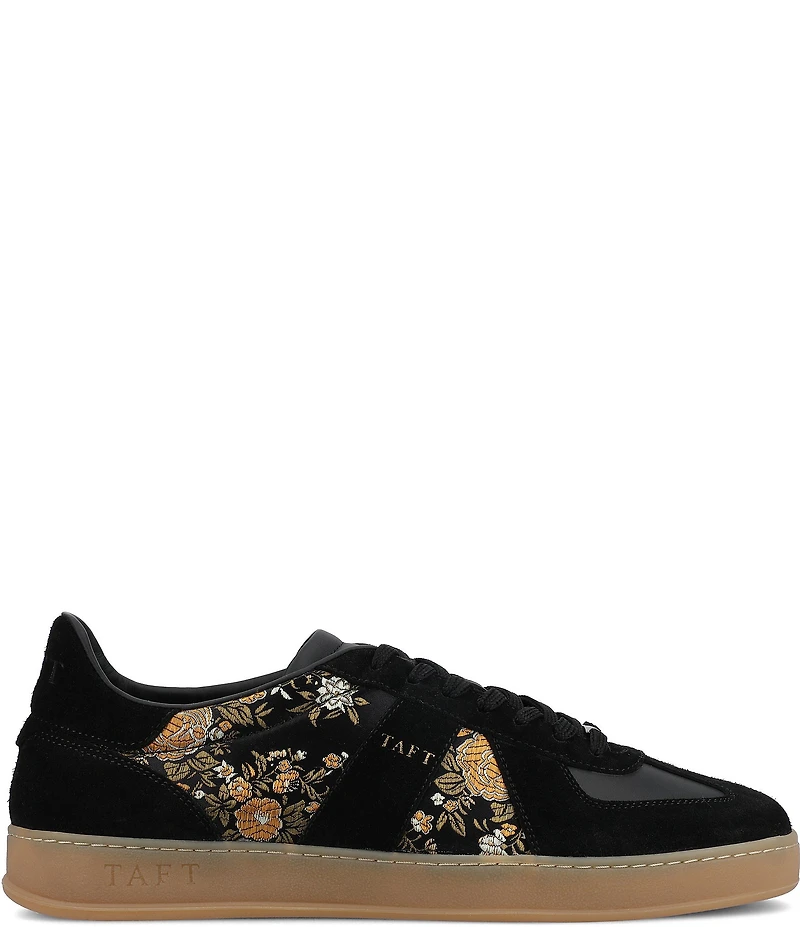 Taft Men's Gatsby Floral Jacquard and Suede Lace Up Sneakers