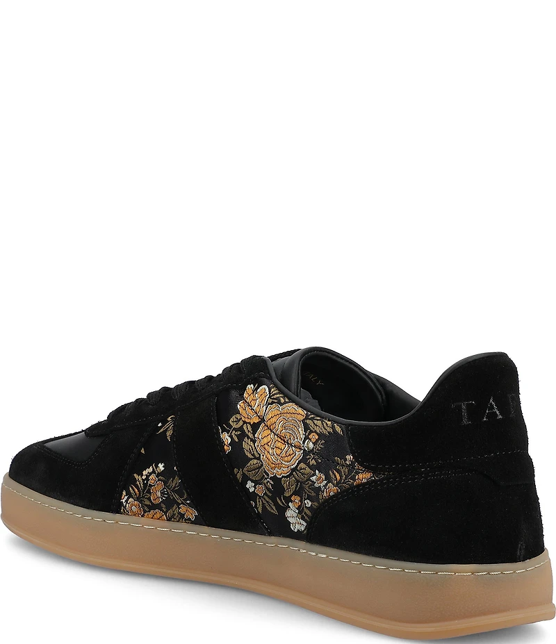 Taft Men's Gatsby Floral Jacquard and Suede Lace Up Sneakers