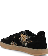 Taft Men's Gatsby Floral Jacquard and Suede Lace Up Sneakers