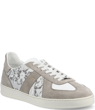Taft Men's Gatsby Floral Jacquard and Suede Lace Up Sneakers