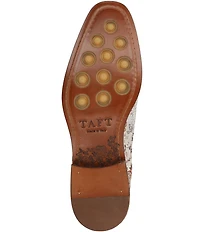 Taft Men's Jack Desert Floral Jacquard Leather Cap Toe Oxfords