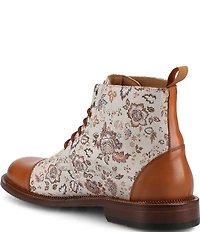 Taft Men's Jack Floral Jacquard Cap Toe Dress Boots
