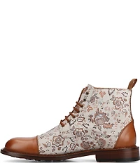 Taft Men's Jack Floral Jacquard Cap Toe Dress Boots