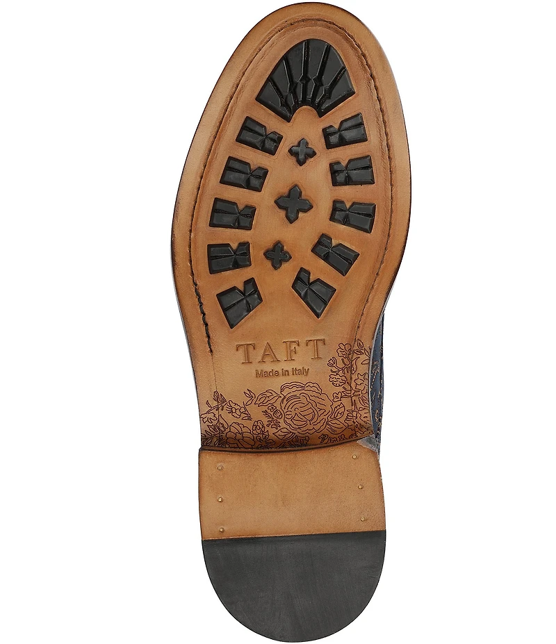 Taft Men's Jack Paisley Jacquard Cap Toe Dress Boots