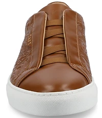 Taft Men's James Floral Embossed Leather Slip On Sneakers