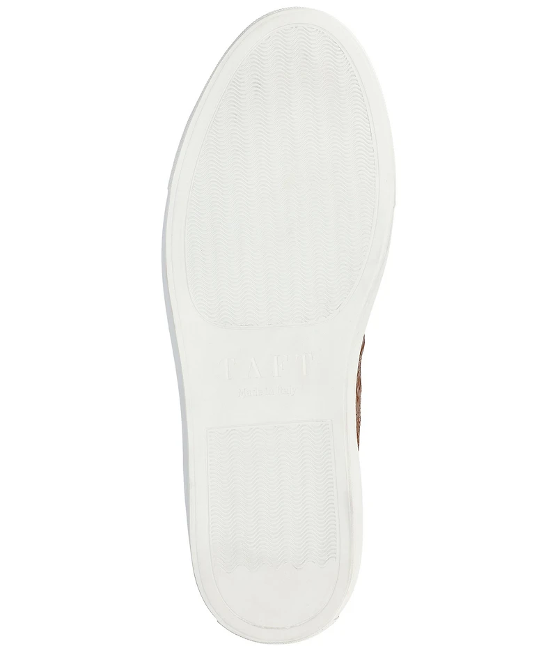 Taft Men's James Floral Embossed Leather Slip On Sneakers