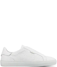 Taft Men's James Floral Embossed Leather Slip On Sneakers