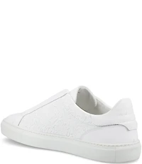 Taft Men's James Floral Embossed Leather Slip On Sneakers