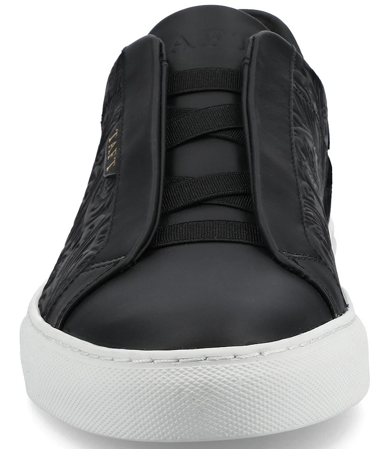 Taft Men's James Floral Embossed Leather Slip On Sneakers
