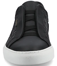 Taft Men's James Floral Embossed Leather Slip On Sneakers