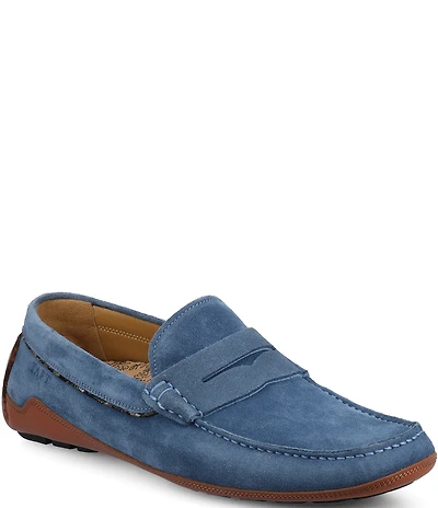 Taft Men's Luke Suede Penny Driver Moc Loafers