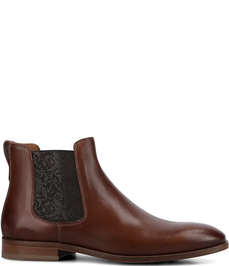 Taft Men's Murphy Leather Printed Goring Chelsea Boots