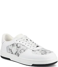Taft Men's Rapido Low Floral Jacquard and Leather Lace Up Sneakers
