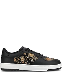 Taft Men's Rapido Low Floral Jacquard and Leather Lace Up Sneakers