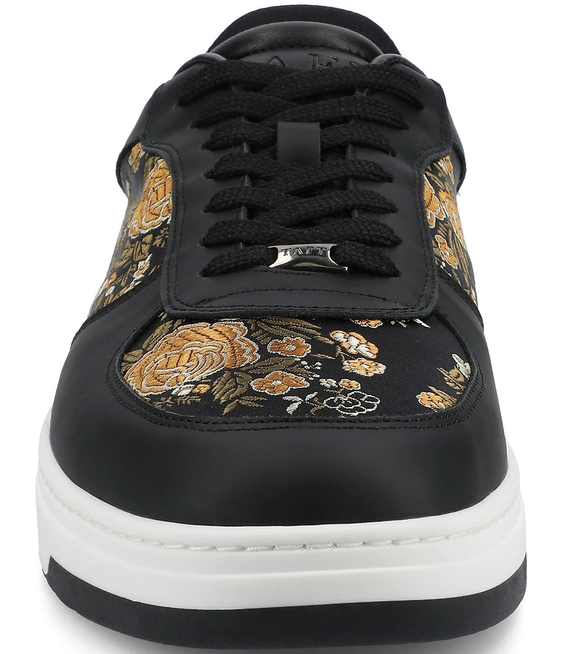 Taft Men's Rapido Low Floral Jacquard and Leather Lace Up Sneakers