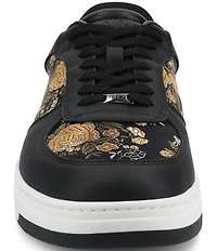 Taft Men's Rapido Low Floral Jacquard and Leather Lace Up Sneakers