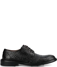 Taft Men's Rome Embossed Floral Leather Cap Toe Oxfords