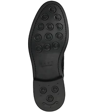 Taft Men's Rome Embossed Floral Leather Cap Toe Oxfords