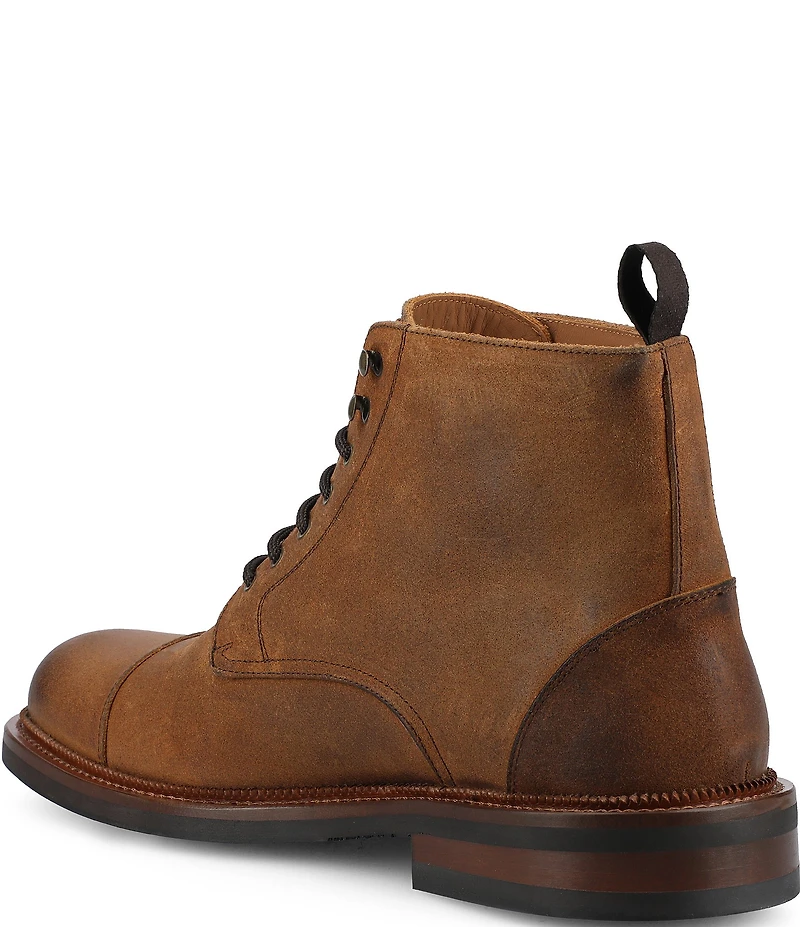 Taft Men's Rome Bottega Suede Cap Toe Boots