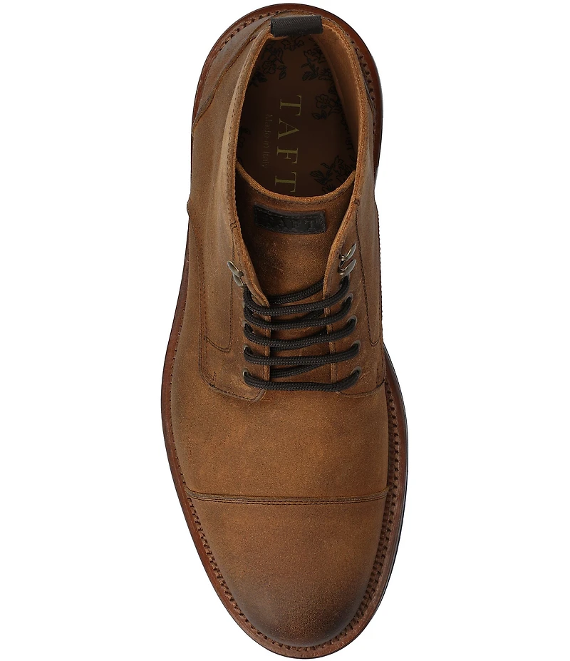 Taft Men's Rome Bottega Suede Cap Toe Boots