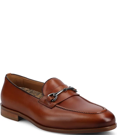 Taft Men's Russell Leather Bit Buckle Dress Loafers