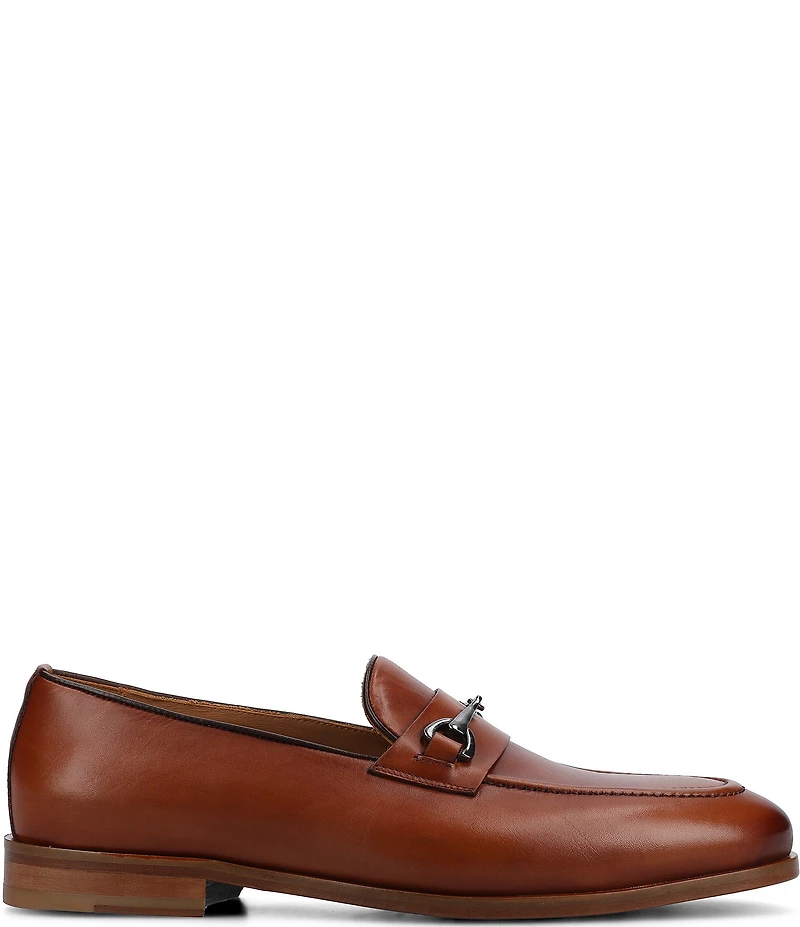 Taft Men's Russell Leather Bit Buckle Dress Loafers