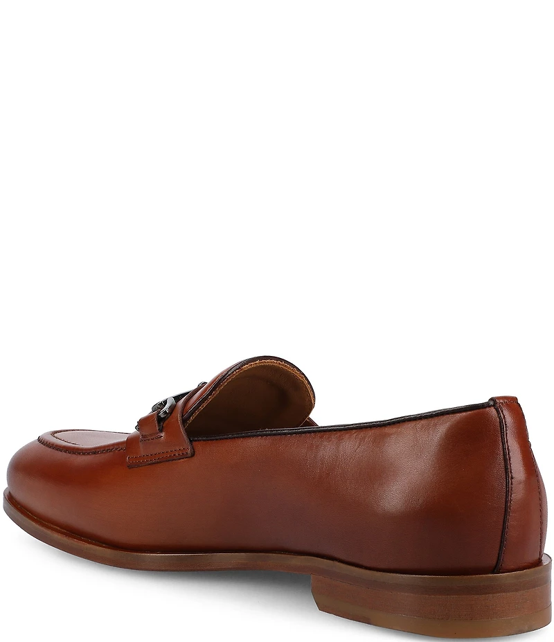 Taft Men's Russell Leather Bit Buckle Dress Loafers