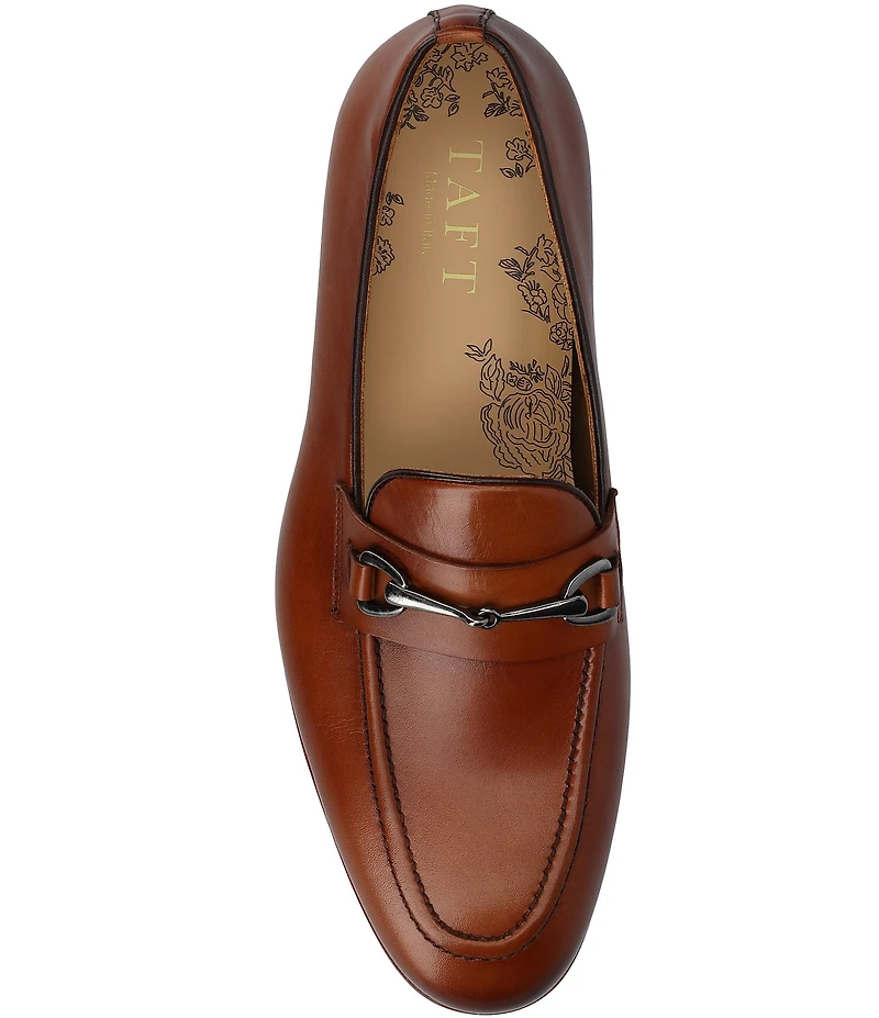 Taft Men's Russell Leather Bit Buckle Dress Loafers