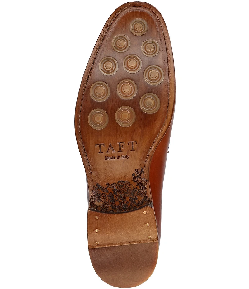 Taft Men's Russell Leather Bit Buckle Dress Loafers