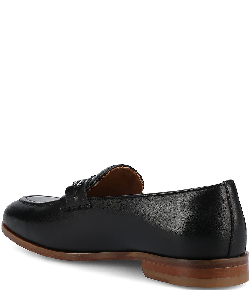 Taft Men's Russell Leather Bit Buckle Dress Loafers