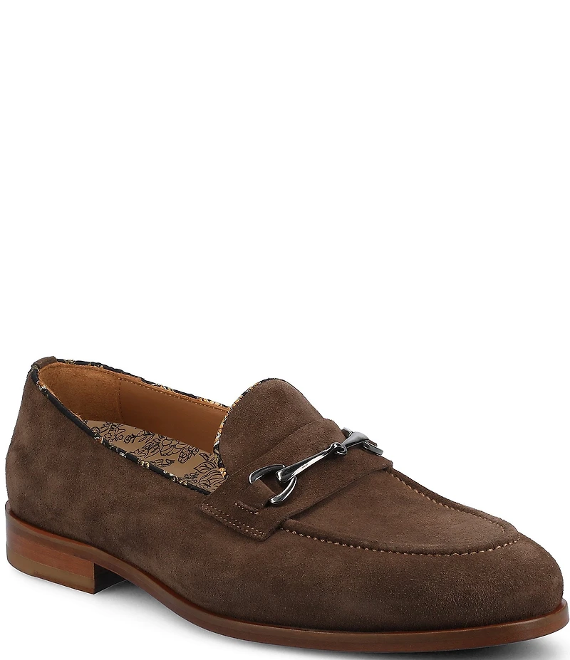 Taft Men's Russell Suede Bit Buckle Dress Loafers