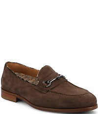 Taft Men's Russell Suede Bit Buckle Dress Loafers