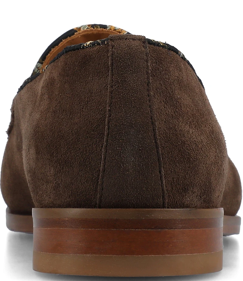 Taft Men's Russell Suede Bit Buckle Dress Loafers