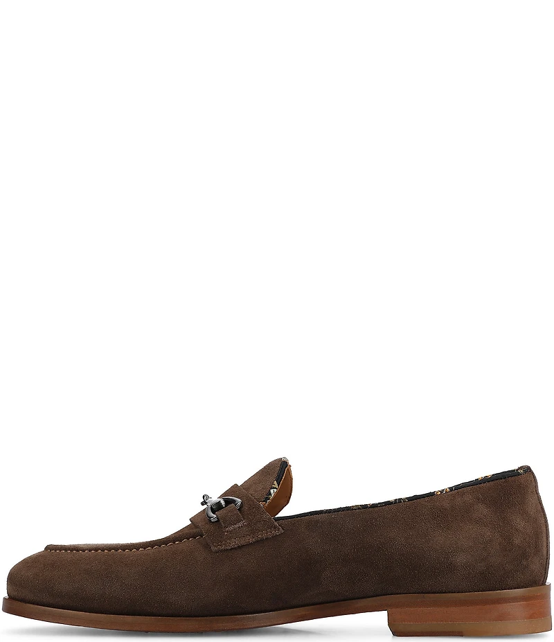 Taft Men's Russell Suede Bit Buckle Dress Loafers