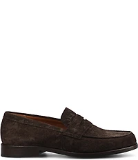 Taft Men's Sterling Floral Embossed Suede Penny Loafers