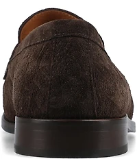 Taft Men's Sterling Floral Embossed Suede Penny Loafers