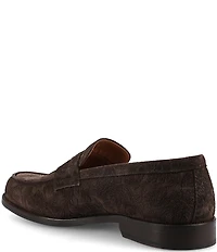 Taft Men's Sterling Floral Embossed Suede Penny Loafers