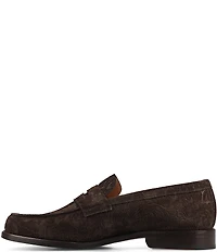 Taft Men's Sterling Floral Embossed Suede Penny Loafers