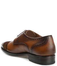 Taft Men's Gladiator Leather Suede Brogue Detail Cap Toe Oxfords