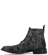 Taft Men's Jack Exotic Bird Jacquard Calfskin Dress Boots