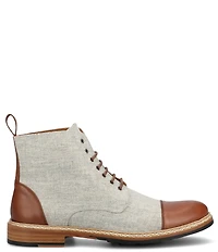 Taft Men's Jack Wool Calfskin Cap Toe Braided Welt Detail Boots