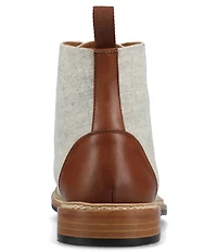 Taft Men's Jack Wool Calfskin Cap Toe Braided Welt Detail Boots