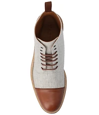 Taft Men's Jack Wool Calfskin Cap Toe Braided Welt Detail Boots