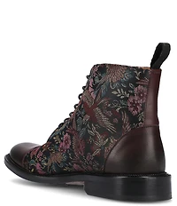 Taft Men's Jack Exotic Bird Jacquard Calfskin Dress Boots
